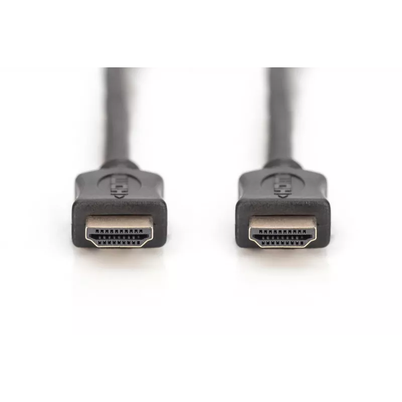 DIGITUS HDMI High Speed jungiamasis laidas, A tipo M/M, 2m su Ethernet, Ultra HD 60p, aukso juodas