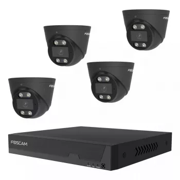 Vaizdo stebėjimo rinkinys Foscam FN9108E-T4-2T JUODAS Laidinis 8 kanalų