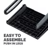 Fellowes Breyta ergonominė pakojė po stalu su tekstūruotu paviršiumi - juoda