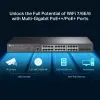 TP-Link Omada 24 prievadų 2.5GBASE-T ir 4 prievadų 10GE SFP+ L2+ valdomas jungiklis su 16 prievadų PoE+ ir 8 prievadų PoE++