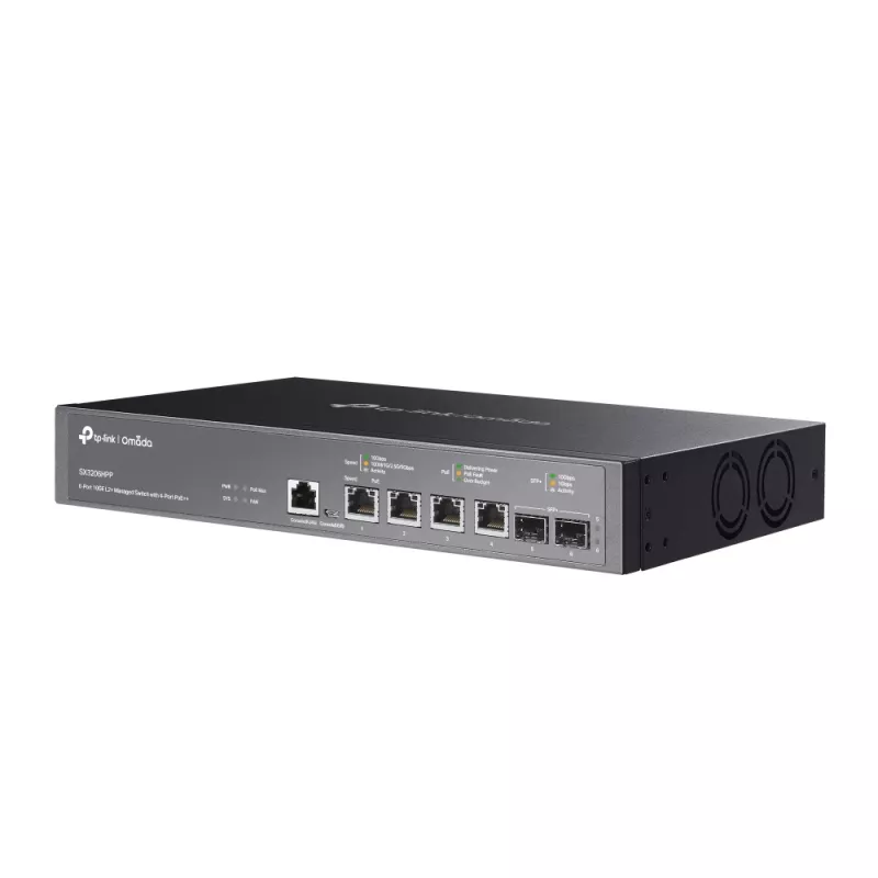Valdomas jungiklis TP-Link JetStream TL-SX3206HPP 6 prievadų 10GE L2+ 4 prievadai PoE++