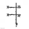 Neomounts FPMA-D550D4BLACK Monitorinis laikiklis 13-32 colių, Clamp/Grommet, 6 kg, 33 cm (13 col.), 81.3 cm (32 col.), 100 x 100 mm, Juodas