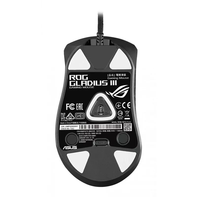 ASUS ROG Gladius III pelė žaidimams Dešinei rankai USB Type-A Optinė 19000 DPI
