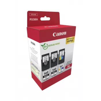 Canon 3712C009 kasetė 3 vnt. Original High (XL) talpa juoda, žydra, rausvai violetinė, geltona