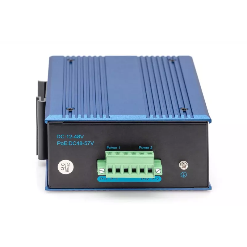 DIGITUS Industrial 4+2 portų Gigabit Ethernet PoE jungiklis 4 portai GE PoE RJ45 2 GE SFP prievadai