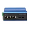 DIGITUS Industrial 4+2 portų Gigabit Ethernet PoE jungiklis 4 portai GE PoE RJ45 2 GE SFP prievadai