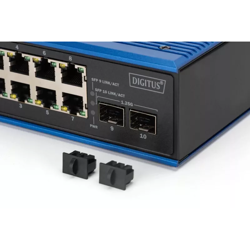 Nevaldytas jungiklis DIGITUS DN-651150 8 Gigabit Ethernet prievadai 2 SFP moduliai