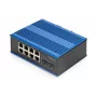 DIGITUS Industrial 8+2 Gigabit Ethernet PoE komutatorius 8 prievadai GE PoE RJ45 2 GE SFP prievadai