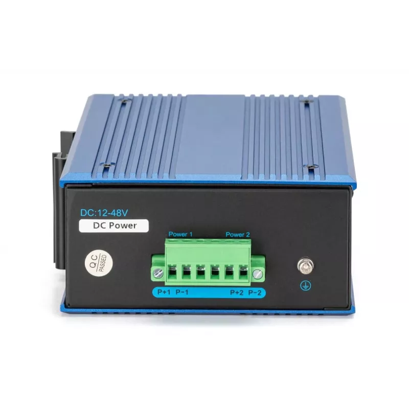 DIGITUS Industrial 8+2 Gigabit Ethernet PoE komutatorius 8 prievadai GE PoE RJ45 2 GE SFP prievadai