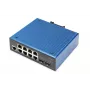 DIGITUS Industrial 8+2-Port Gigabit L2 valdomas Ethernet POE jungiklis 8xGE RJ45 + 2 SFP prievadai IEEE802.3at (30W)