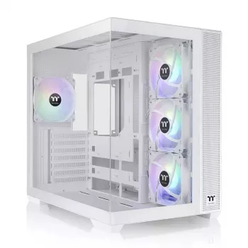 PC korpusas Thermaltake View 380 TG ARGB Snow Midi Tower baltas