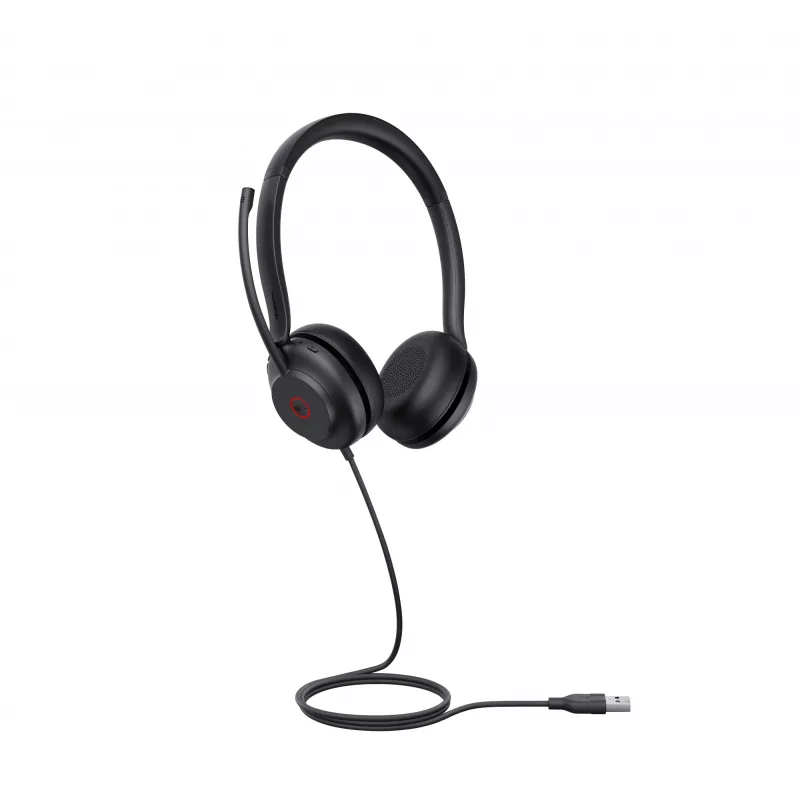 Yealink UH35 Dual Teams USB-A laidinė ausinė, biurui/skambučių centrui, 20-20000 Hz, 139.5 g, juoda