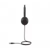 Yealink UH35 Dual Teams USB-A laidinė ausinė, biurui/skambučių centrui, 20-20000 Hz, 139.5 g, juoda