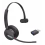 Yealink WH64 hibridinis monofoninis ausinių rinkinys DECT/Bluetooth, juodas