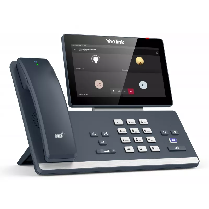Yealink MP58-WH E2 Teams IP telefonas, pilka spalva, laidinis ragelis, 7 colių LCD jutiklinis ekranas
