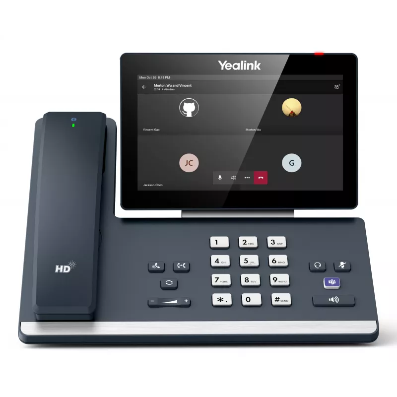 Yealink MP58-WH E2 Teams IP telefonas, pilka spalva, laidinis ragelis, 7 colių LCD jutiklinis ekranas