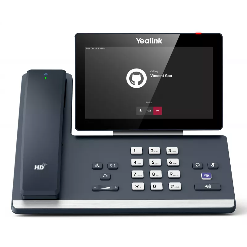 Yealink MP58-WH E2 Teams IP telefonas, pilka spalva, laidinis ragelis, 7 colių LCD jutiklinis ekranas