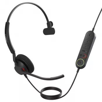 Jabra Engage 40 - (Inline Link) USB-A UC Mono, laidinis, biuro/skambučių centrui, 50–20000 Hz, 45 g, ausinės, juodos