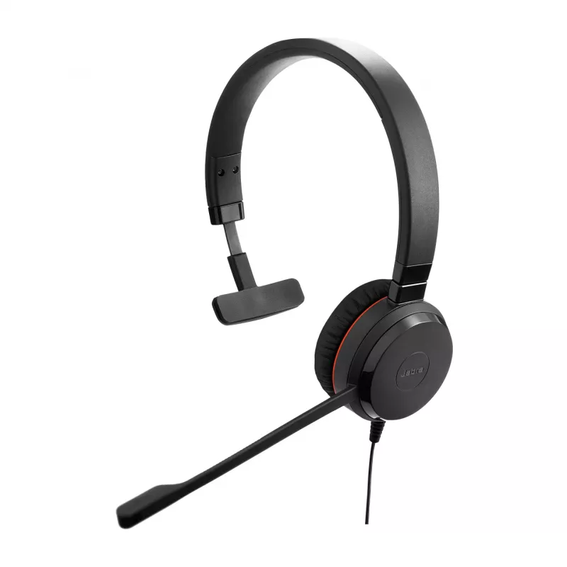 Jabra Evolve 20SE UC Mono, laidinė ausinė, biurui / skambučių centrui, 150 - 7000 Hz, 142 g, juoda