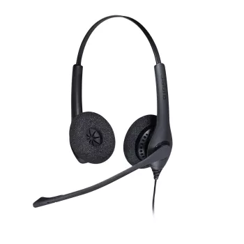 Jabra BIZ 1500 Duo USB, laidinis, 20–6800 Hz, biuro/skambučių centro ausinės, juodos