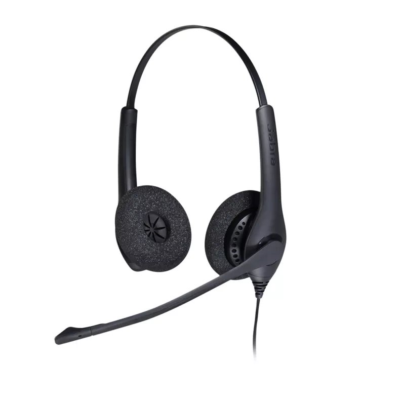 Jabra BIZ 1500 Duo USB, laidinis, 20–6800 Hz, biuro/skambučių centro ausinės, juodos
