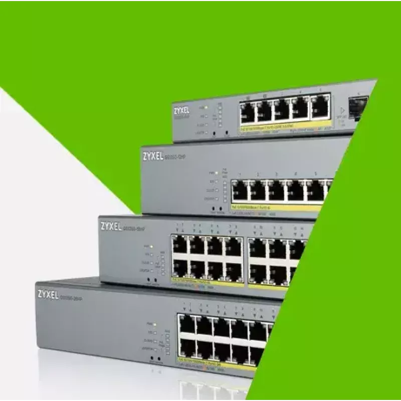 Zyxel GS1350-18HP-EU0101F valdomas L2 Gigabit Ethernet komutatorius su PoE, pilkas