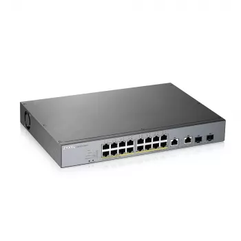 Zyxel GS1350-18HP-EU0101F valdomas L2 Gigabit Ethernet komutatorius su PoE, pilkas