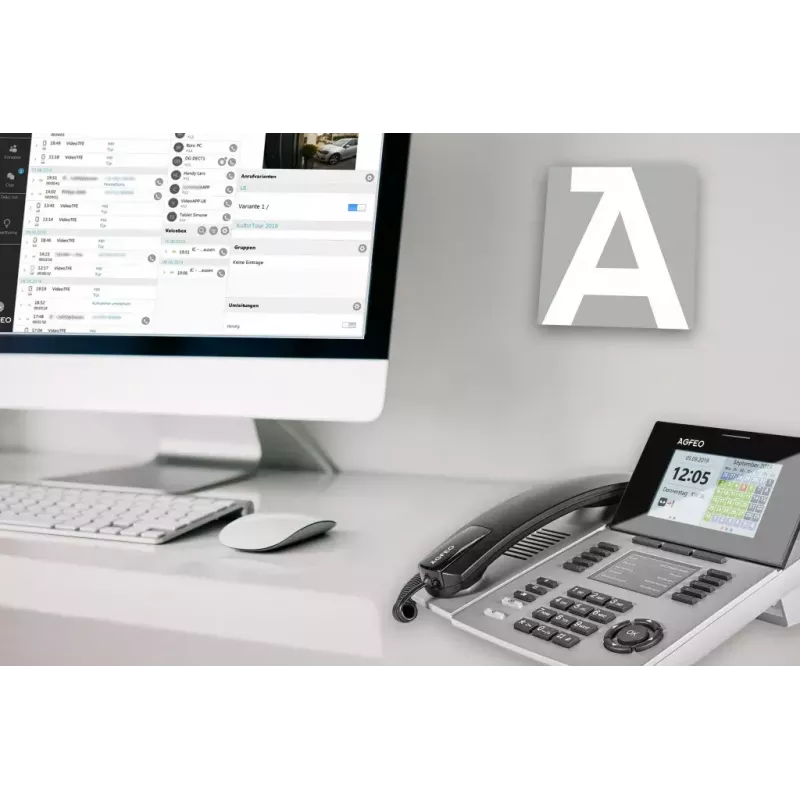IP telefonas AGFEO ST 56 Silver LCD