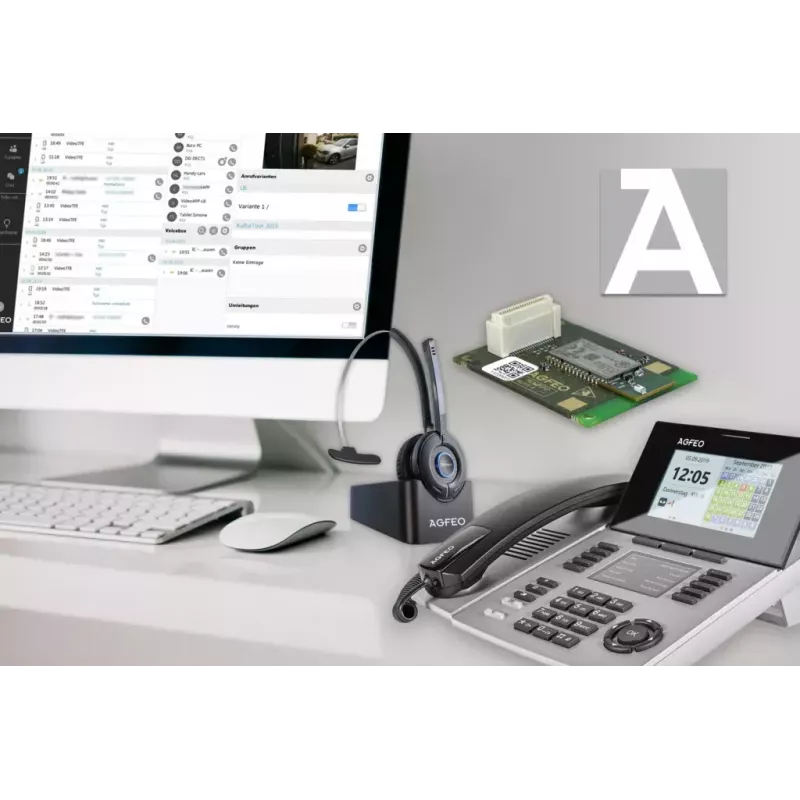 IP telefonas AGFEO ST 56 Silver LCD