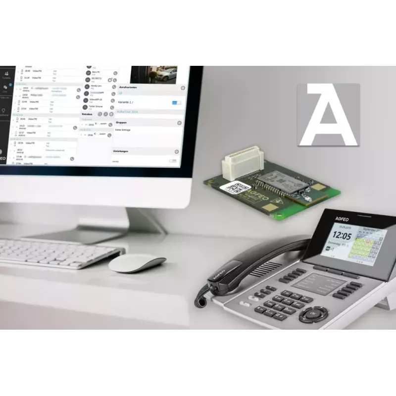 IP telefonas AGFEO ST 56 Silver LCD