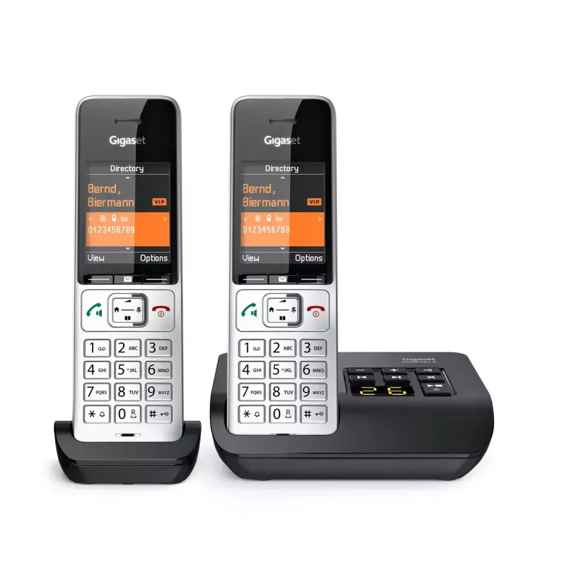Analoginis/DECT belaidis telefonas Gigaset COMFORT 500A duo (sidabrinis/juodas)
