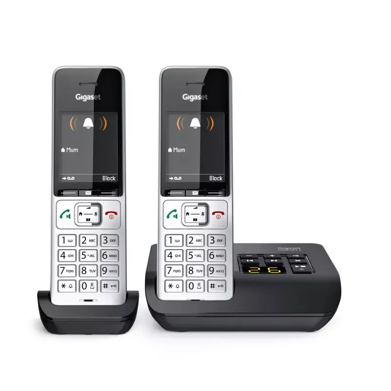 Analoginis/DECT belaidis telefonas Gigaset COMFORT 500A duo (sidabrinis/juodas)
