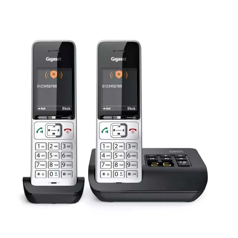 Analoginis/DECT belaidis telefonas Gigaset COMFORT 500A duo (sidabrinis/juodas)