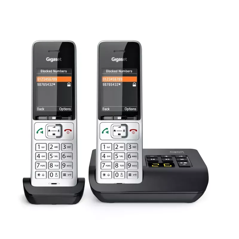 Analoginis/DECT belaidis telefonas Gigaset COMFORT 500A duo (sidabrinis/juodas)