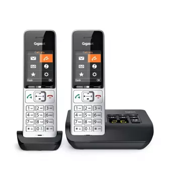 Analoginis/DECT belaidis telefonas Gigaset COMFORT 500A duo (sidabrinis/juodas)