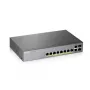 Zyxel GS1350-12HP-EU0101F valdomas L2 gigabitinis Ethernet PoE tinklo jungiklis, pilkas