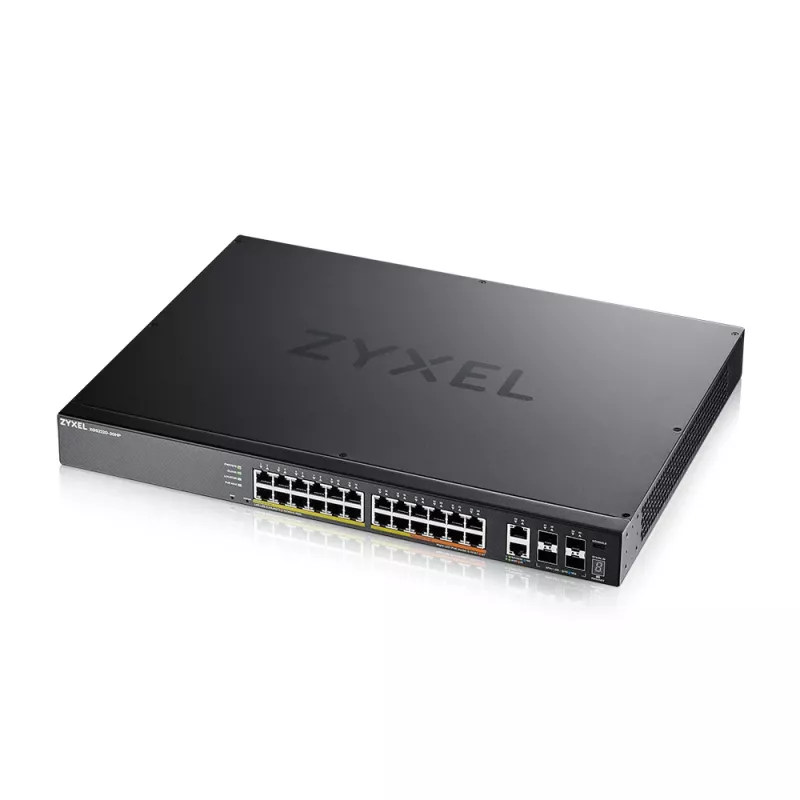 Zyxel XGS2220-30HP valdomas L3 Gigabit Ethernet (10/100/1000) Power over Ethernet (PoE) jungiklis, juodas