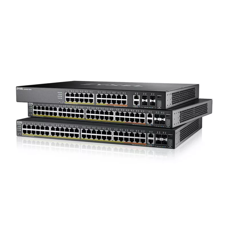 Zyxel XGS2220-30HP valdomas L3 Gigabit Ethernet (10/100/1000) Power over Ethernet (PoE) jungiklis, juodas