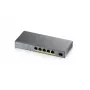 Zyxel GS1350-6HP-EU0101F valdomas L2 tinklo jungiklis Gigabit Ethernet (10/100/1000) PoE pilka