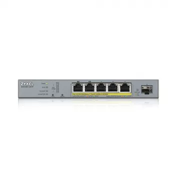 Zyxel GS1350-6HP-EU0101F valdomas L2 tinklo jungiklis Gigabit Ethernet (10/100/1000) PoE pilka