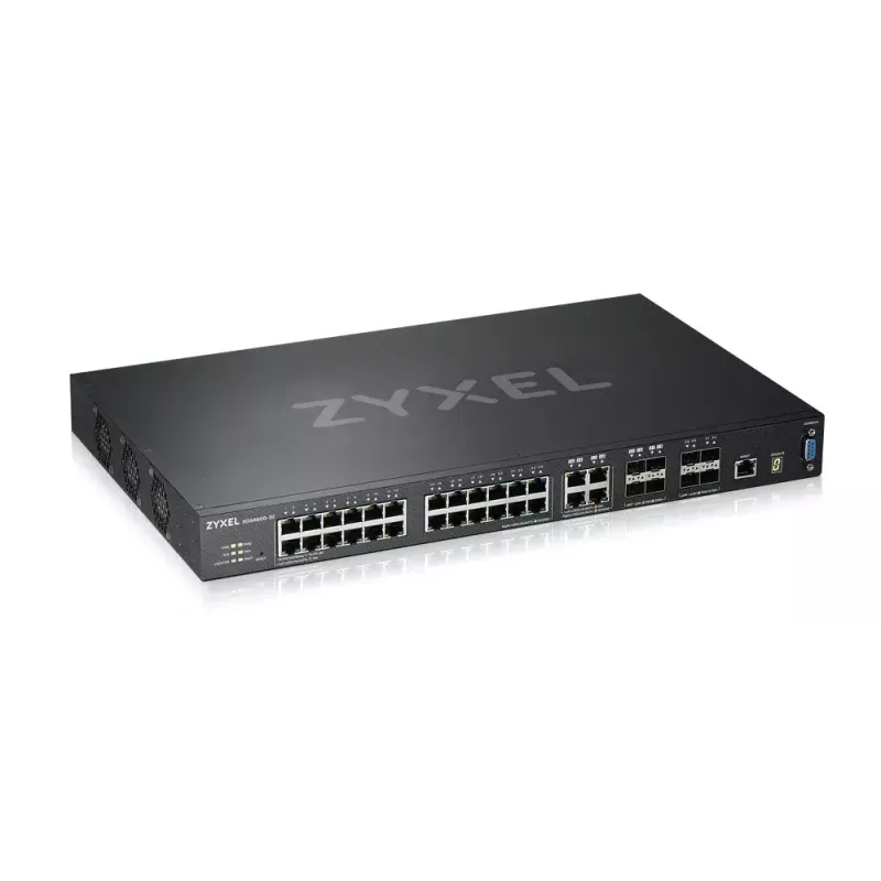 Zyxel XGS4600-32 valdomas L3 Gigabit Ethernet (10/100/1000) juodas