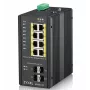 Zyxel RGS200-12P valdomas L2 Gigabit Ethernet PoE komutatorius (juodas)