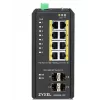 Zyxel RGS200-12P valdomas L2 Gigabit Ethernet PoE komutatorius (juodas)