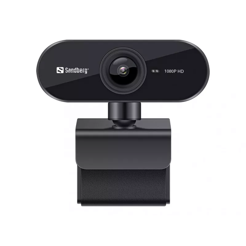 Sandberg USB Webcam Flex 1080P HD, 2 MP, 1920 x 1080 pikselių, Full HD, 30 kadrų/s, USB, Juoda