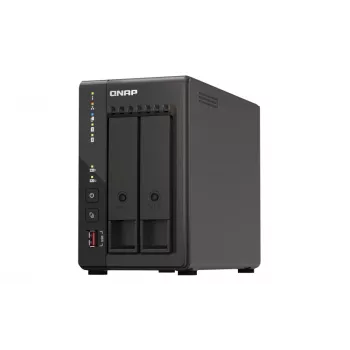 QNAP TS-253E NAS bokštinis Intel® Celeron® J6412 8 GB 0 TB QNAP QTS juodas