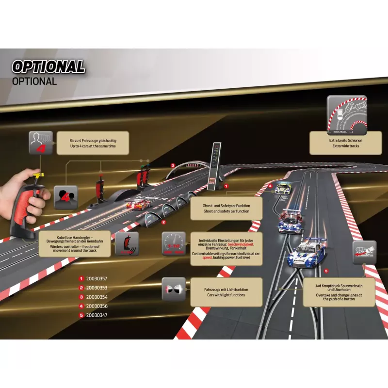 Lenktynių automobilių ir trasų rinkinys CARRERA Carrera Full Speed įvairiaspalvis
