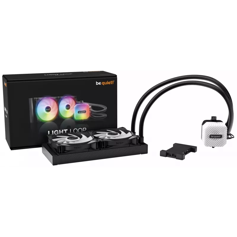 be quiet! LIGHT LOOP 240mm Black procesoriaus vandens aušinimo sistema 240 mm 12 cm 1 vnt.