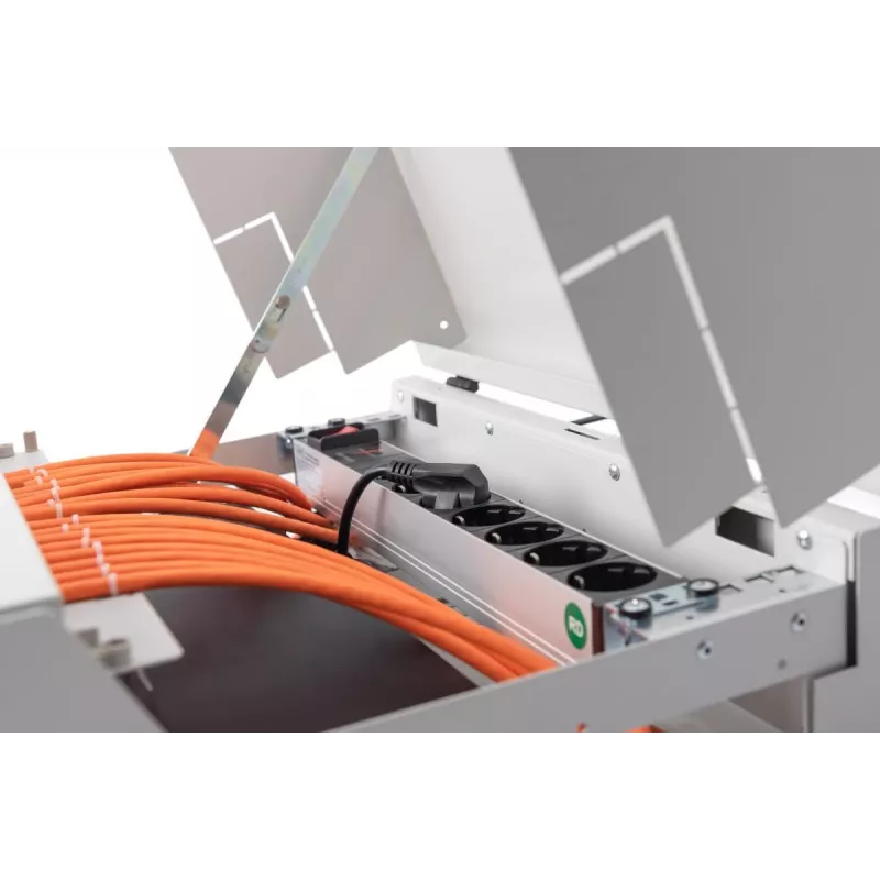 DIGITUS montažinis kabelis - Cat 7 - S/FTP - AWG 23/1 - simpleksas - 50 m - oranžinis - 1200 MHz Dca (EN 50575), kartoninė dėžutė