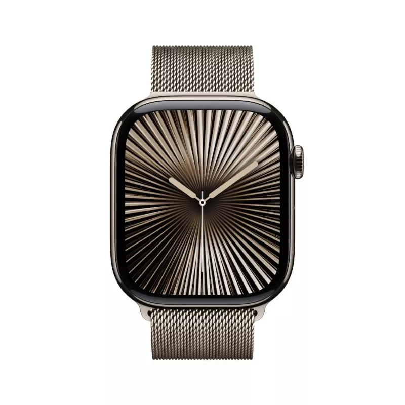 APPLE Watch Series 10 GPS + Cellular 46 mm Titaninis korpusas su Natural Milanese kilpa - S/M