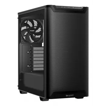Korpusas bequiet! PURE BASE 501 Airflow Window MIDI Tower — ATX, grūdintas stiklas, 3x140/240mm palaikymas, 2x3.5 colio + 5x2.5 colio, USB-A x2, USB-C x1